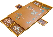 Jumbl 1500 Piece Puzzle Board, 27” x 35” Wooden Jigsaw Puzzle NEW