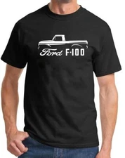 1961-66 Ford F100 Pickup Truck Classic Outline Design Tshirt NEW COLORS