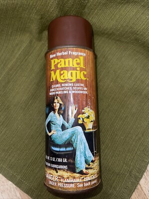 Panel Magic One Step Original formula Cleaner & Polish wood Wax Free VINTAGE