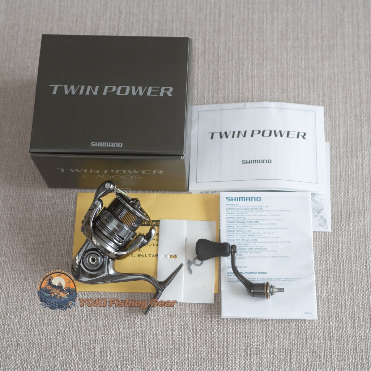 Shimano 24 Twin Power C2000S Spinning Fishing Reel Shipping Shimano 24 Twin Power C2000S Spinning Fishing Reel Shipping