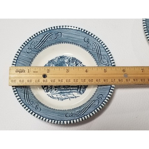 Courier and Ives Jeanette Royal China Dish Set Cup Plate Cereal Bowl Vintage - Picture 8 of 9