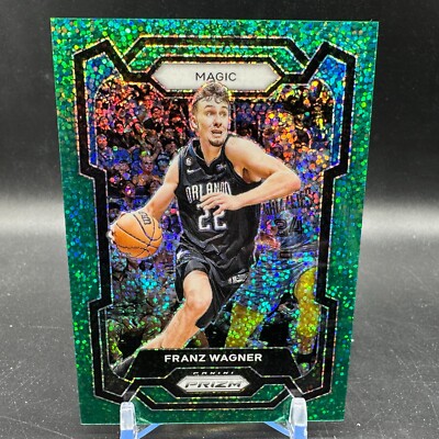 FRANZ WAGNER GREEN SPARKLE /8 2023-24 PANINI PRIZM #1 8/8 ORLANDO MAGIC