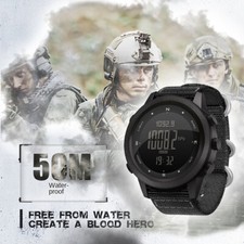 Military Men Sports Watch Waterproof Tactical Rugged Digital LED Wrist Watches