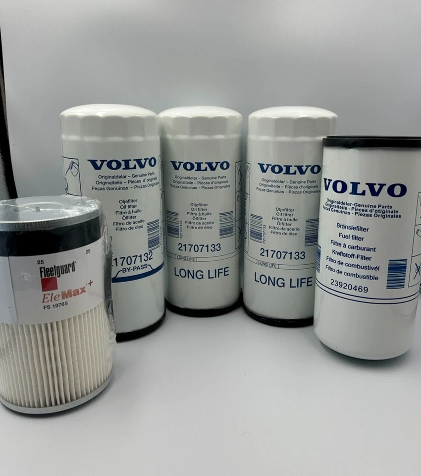 Kit de filtro Volvo D13 óleo, filtros de combustível 21707133 (2), 21707132, 23920469, 19765 - Imagem 3 de 4