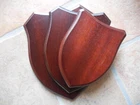 wooden base for military crest type air force navy coat of arms