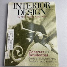 Interior Design Magazine January 1995/ Buyers Guide, Products & Sources