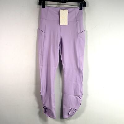 Fabletics Oasis High-Waisted Twist 7/8 Legging, Women's Size XXS/0-2 -Sky Purple