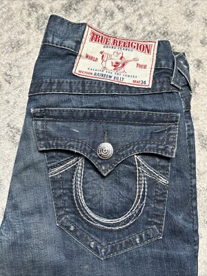 True Religion Rainbow Billy (Seat 34) Large Stitch Jeans True Religion Rainbow Billy (Seat 34) Large Stitch Jeans