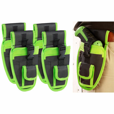 AGT Professional 4er-Set Mini-Akkuschrauber-Holster-Gürteltasche AW-240.wt