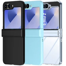 Case for Samsung Galaxy Z Flip6 2024 with Hinge Protection Shockproof Hard Cover