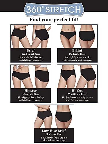 Women's Underwear 11 Plus Size Brief Plus Size Brief - Comfort Cotton - 6 Pack - Foto 6 di 8