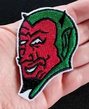 OLD SCHOOL Red Devil OUTLAW MOTORCYCLE HOT ROD ROCKABILLY BIKER PATCH