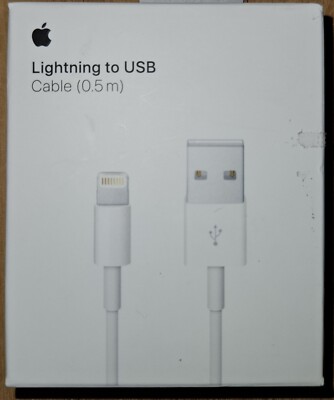 Apple ME291AM/A Lightning to USB Cable in White (0.5 m) A1511