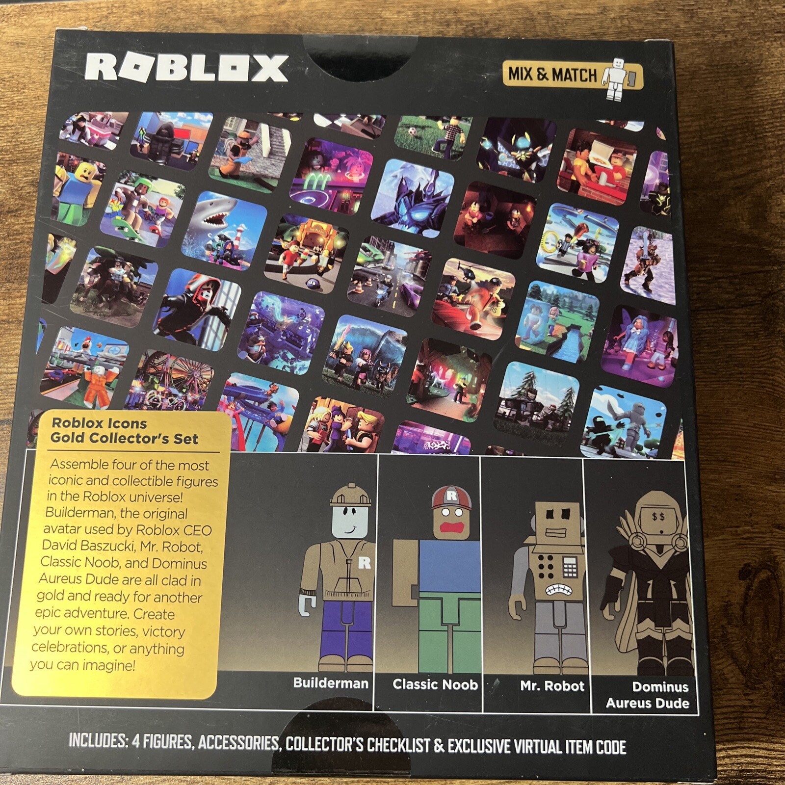 Roblox Icons Gold Collectors Dominus Aureus Dude Figure With Sword Toy