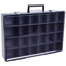 Flambeau 1024-2 Storage Box, 24 Compartments, 18-1/2"W x 3"H x 13"D