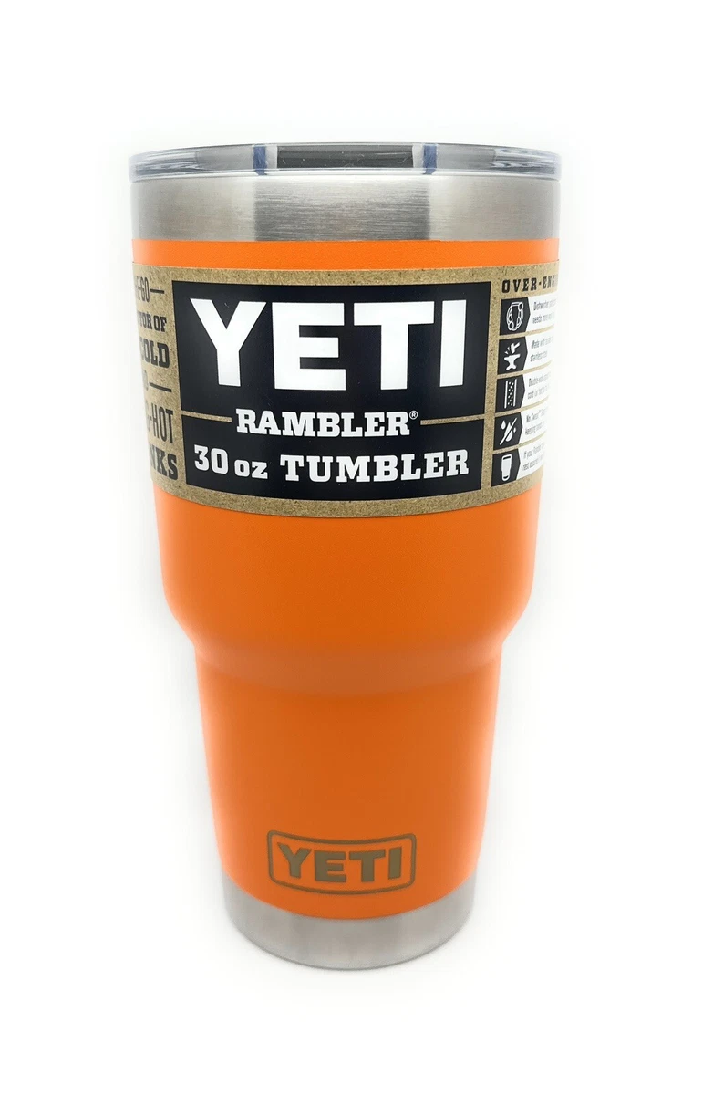 YETI 30 oz KING CRAB ORANGE Rambler Tumbler Cup Limited Edition Discontinued