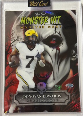   Donovan Edwards 2024 Haunted Hits Monster Hit Dracula 1/1   New York Jets  