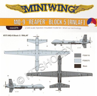 Miniwing 1/144 General Atomics MQ-9 REAPER Block5 Royal Netherlands Air Force