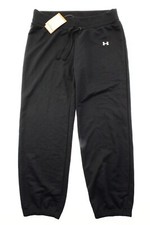 NWT - UNDER ARMOUR Women's VARSITY ALLSEASON Black LOOSE FIT SWEATPANTS - XL