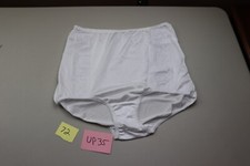 Vintage NYLON Panties Smart Fit Sz 9 White Pin-Up Retro Embroidered Lace