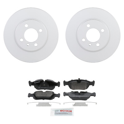 Bosch Front 260mm Rotors Quietcast Semi-Met Disc Brake Pad Kit For E30 318i 325i