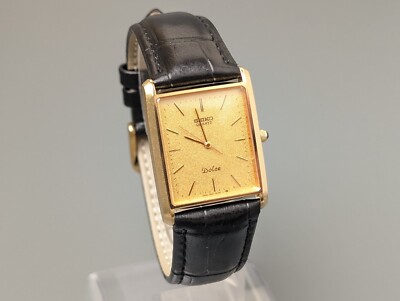 SEIKO DOLCE セイコー ドルチェ スクエア 9521-5090 腕時計 SEIKO Dolce 9521-5090 Gold Gold Tank Quartz Men's Watch
