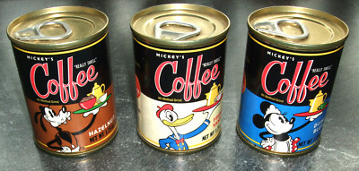 3 x Mickey´s Coffee ''Really Swell'' NetWt 1,75 oz. ungeöffnet - Walt Disney USA