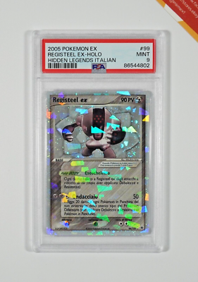 Pokemon PSA 9 Registeel Ex #99 Holo EX Leggende Nascoste 2005