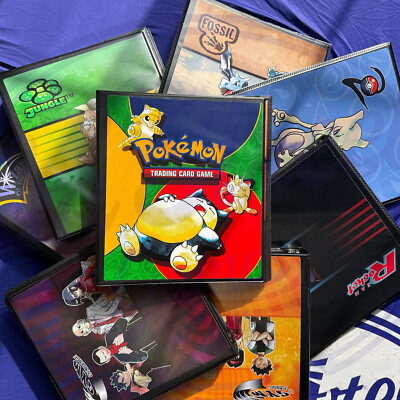 pokemon card binder for sale 9-Pocket Card Binder for ECLIPSE Easy Shuffle Protector Sleeves