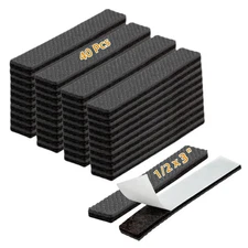 Non-Slip Rubber Furniture Pads 1/2 x 3 - 40 Pcs Floor Protectors