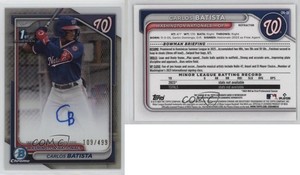 2024 Bowman Chrome Prospect Auto Refractor /499 Carlos Batista #CPA-CB Auto