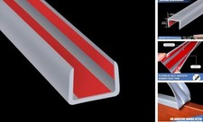 Rubber Edge Trim, Flexible Edge Banding, 5/8" 16mm U Channel Furniture Edge