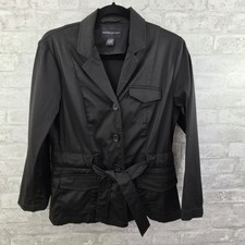 Banana Republic Sateen Belted Blazer Jacket Women's Size 8