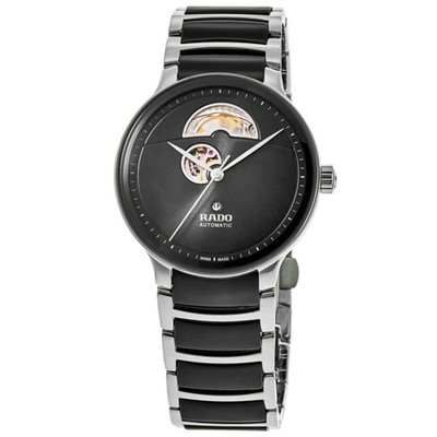 New Rado Centrix Automatic Open Heart 39.5mm Black Dial Unisex Watch R30012152
