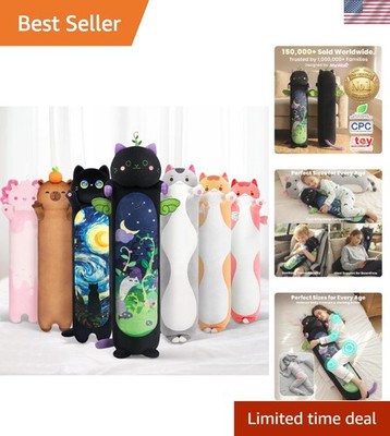 Long Cat Plush 5 Sizes, 120% Extra Filling Giant Plushness Kids Body Pillow, ...