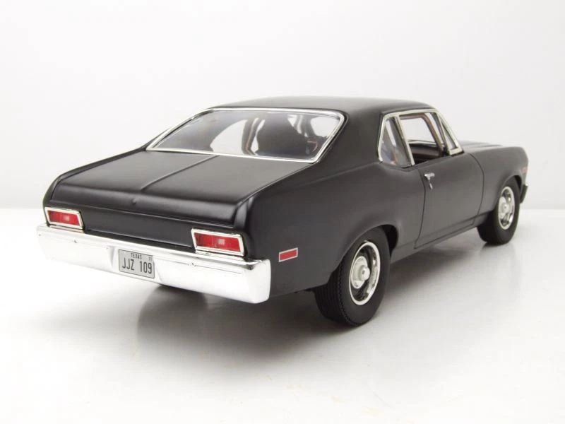 Chevrolet Nova 1971 Matt Nero Death Proof Modellino 1:18 GMP - Immagine 2 di 4