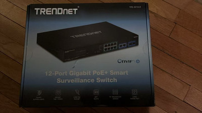 TRENDnet TPE-3012LS, 12-Port Gigabit PoE+ Smart Surveillance Switch