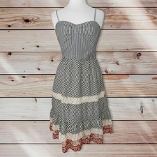 FP3 Anthropologie Zehavale Dress Size 4 Women's Striped Layered Beach Summer