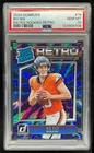 2024 Donruss Bo Nix Retro Rated Rookie #19 Broncos PSA 10