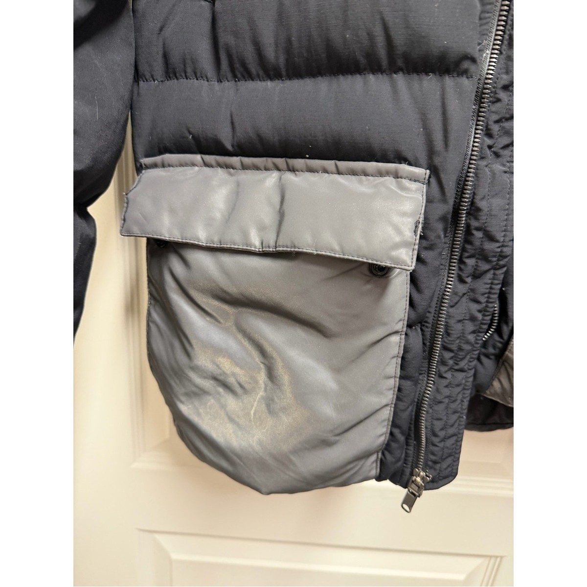 Lululemon Macleod Down Parka Jacket Men’s Size M Reflective BLK/SUPB 38449 View 3