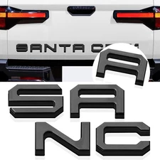 Tailgate Insert Letters Compatible for 2022 2023 2024 Black Edge Gray Faced 