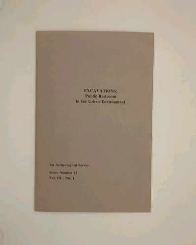 Excavations: Public Restroom in the Urban Environment by Anthony Aziz (1989, ... - Imagen 1 de 3