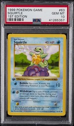 Squirtle 63/102 Base Set 1st Edition