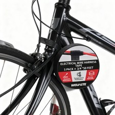 5 Rolls Automotive Wiring Harness Tape 3/4"x50FT - High Temp Self-Adhesive 17