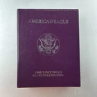 1990-S American Eagle 99.9% Silver One Dollar Proof Coin in Box One Troy Ounce
