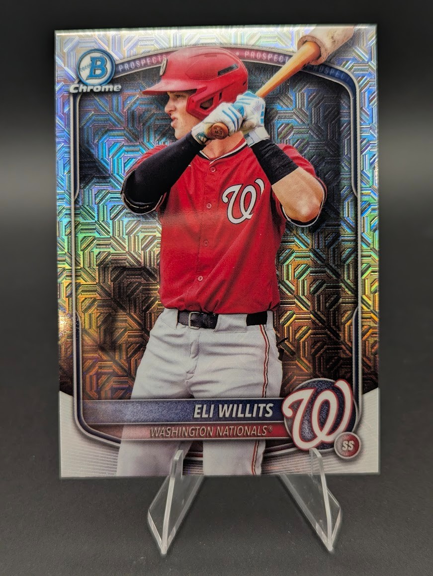 2025 BOWMAN DRAFT CHROME ELI WILLITS MOJO IMAGE VARIATION REFRACTOR SSP BDC-1