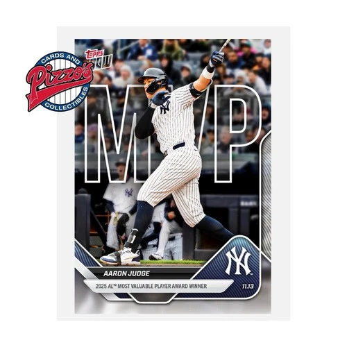 Aaron Judge MVP 2025 MLB Topps NOW Card OS-8 In Hand