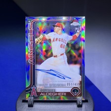 2025 Topps Chrome Update Samuel Aldegheri Rookie Debut Auto RC Refractor #/499