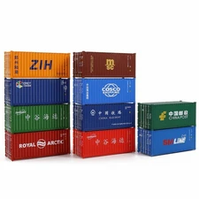 Evemodel HO Scale 1:87 20ft Shipping Container 20' Cargo Box (pack of 3) C8726