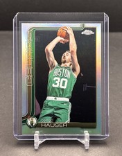 2025-26 TOPPS CHROME NBA #14 Sam Hauser Boston Celtics Refractor